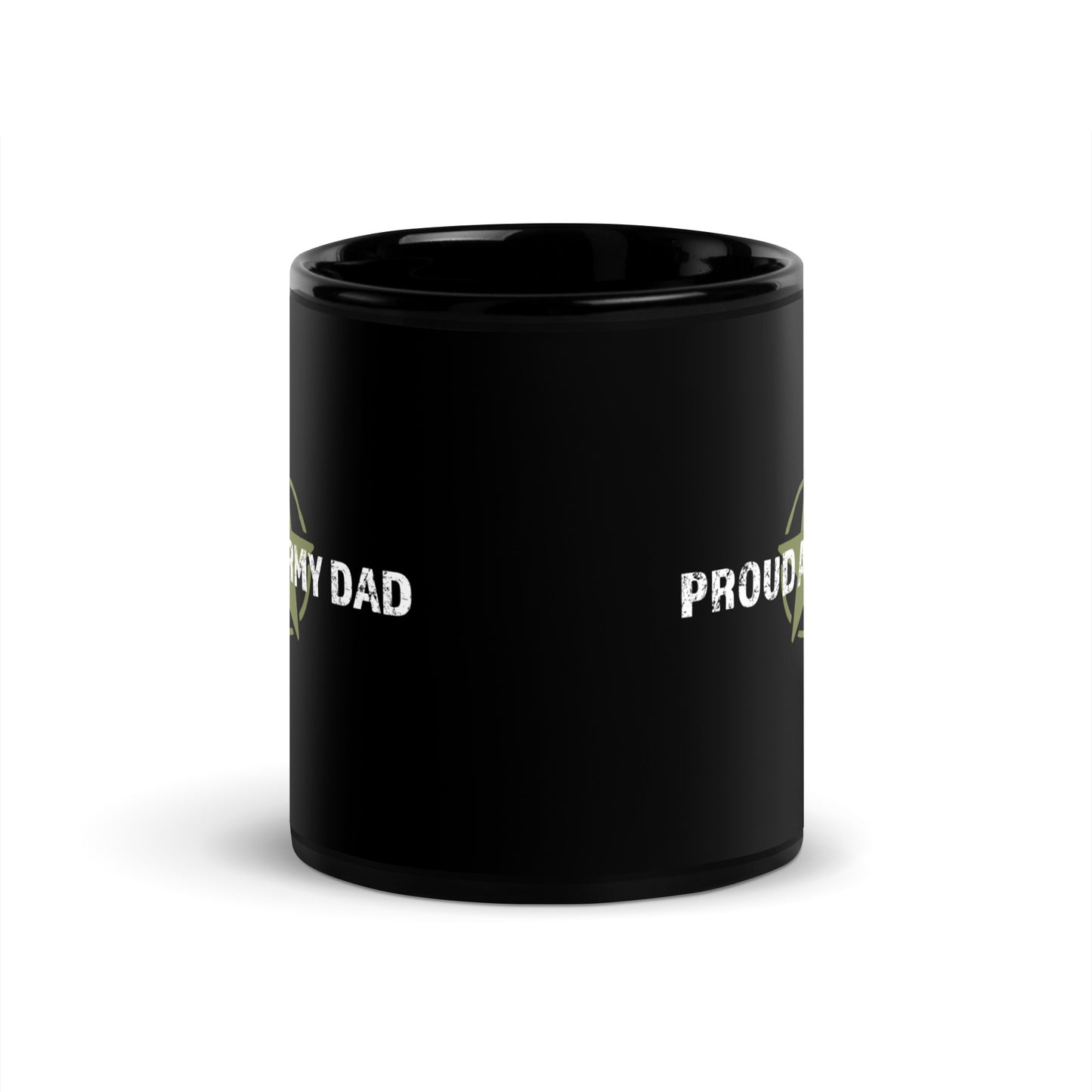 Proud Army Dad - Black Glossy Mug