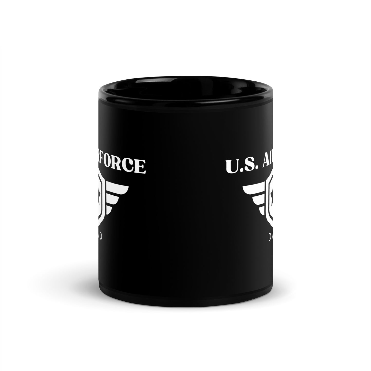 U.S. Airforce Dad - Black Glossy Mug