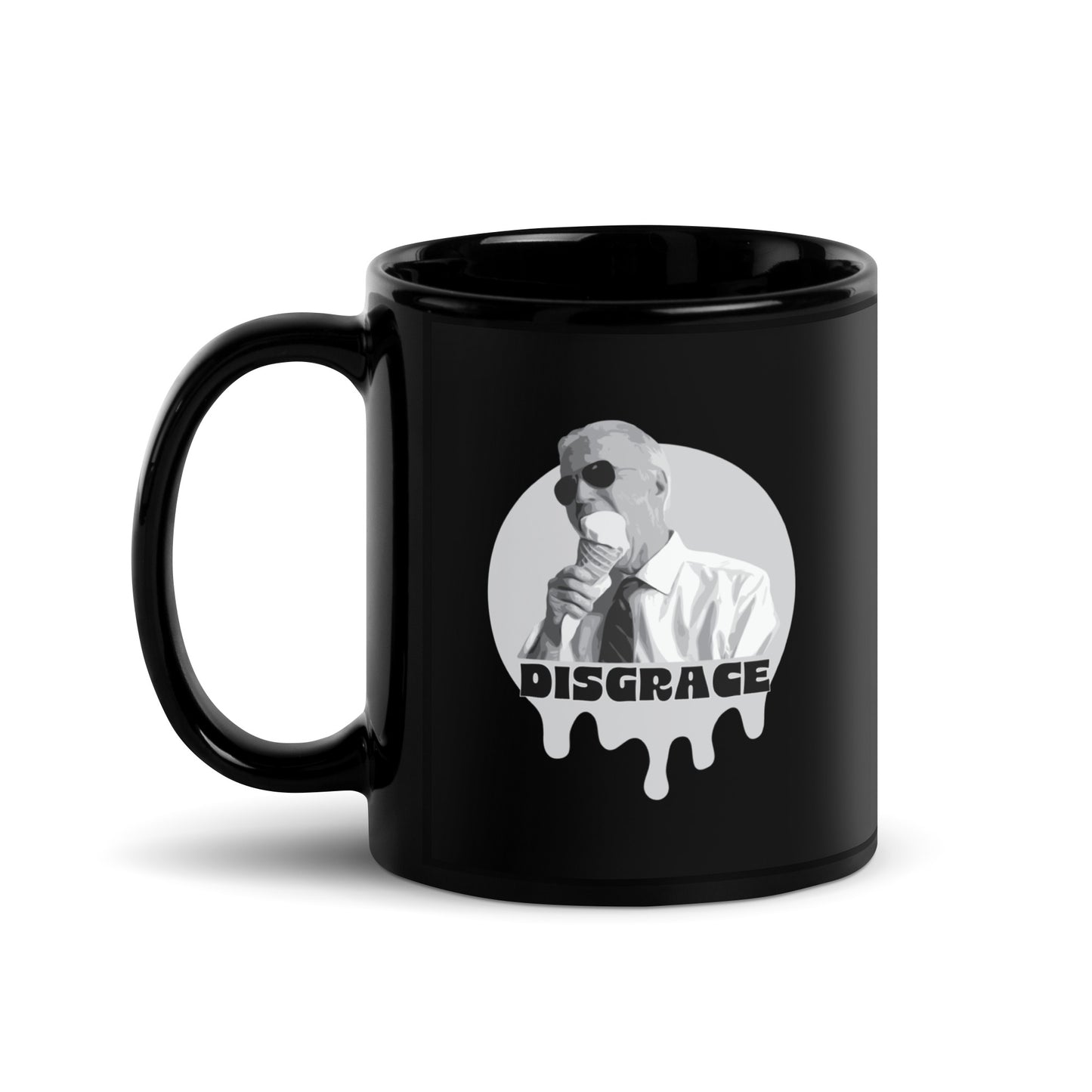 Biden Disgrace - Black Glossy Mug