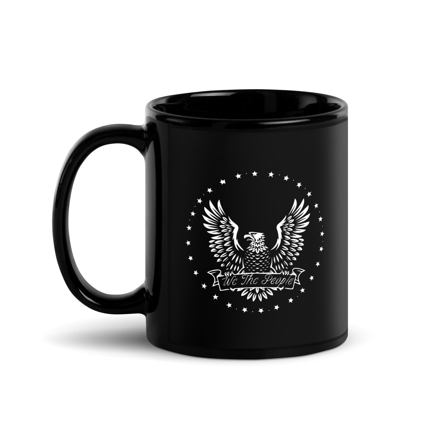 We The People - Black Glossy Mug