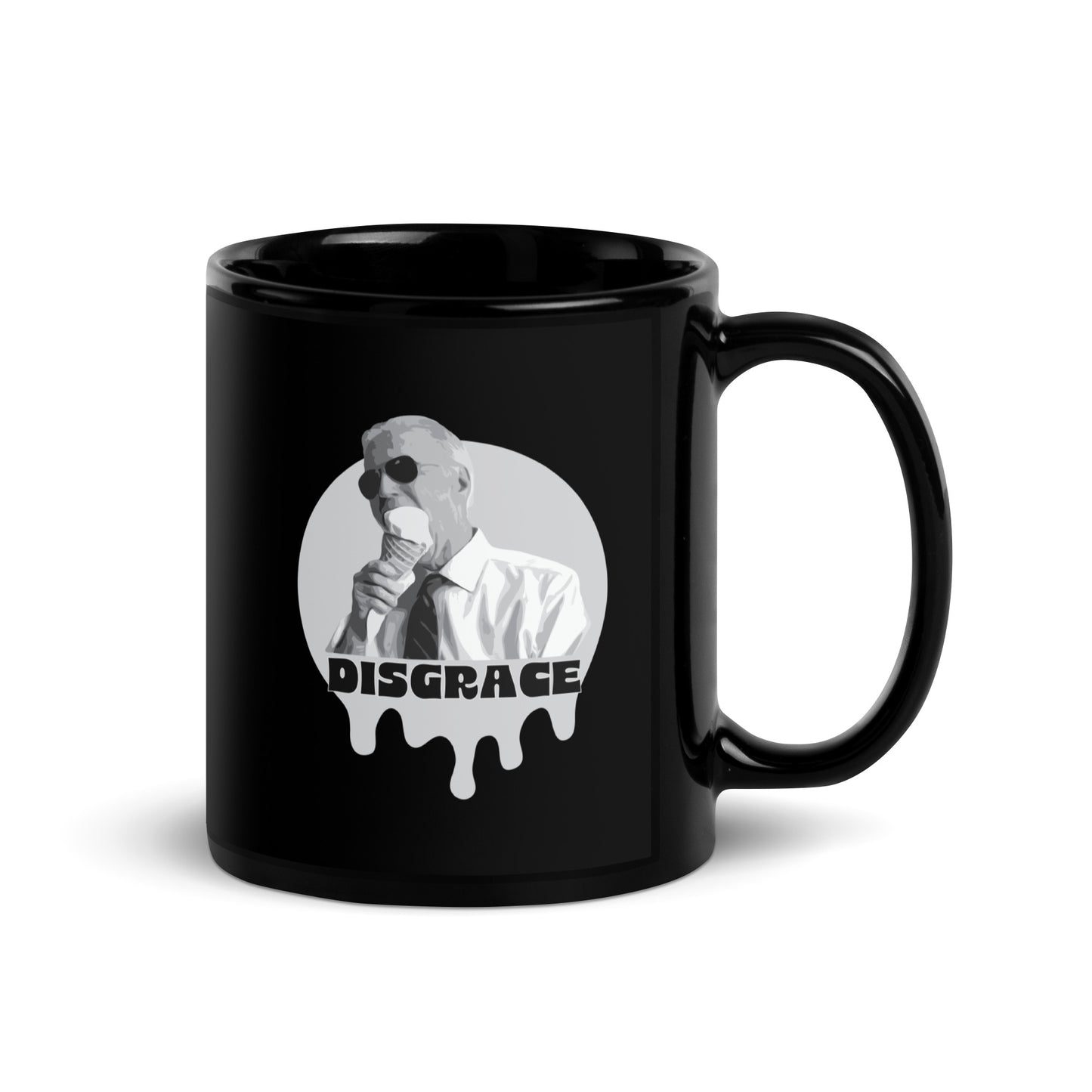 Biden Disgrace - Black Glossy Mug