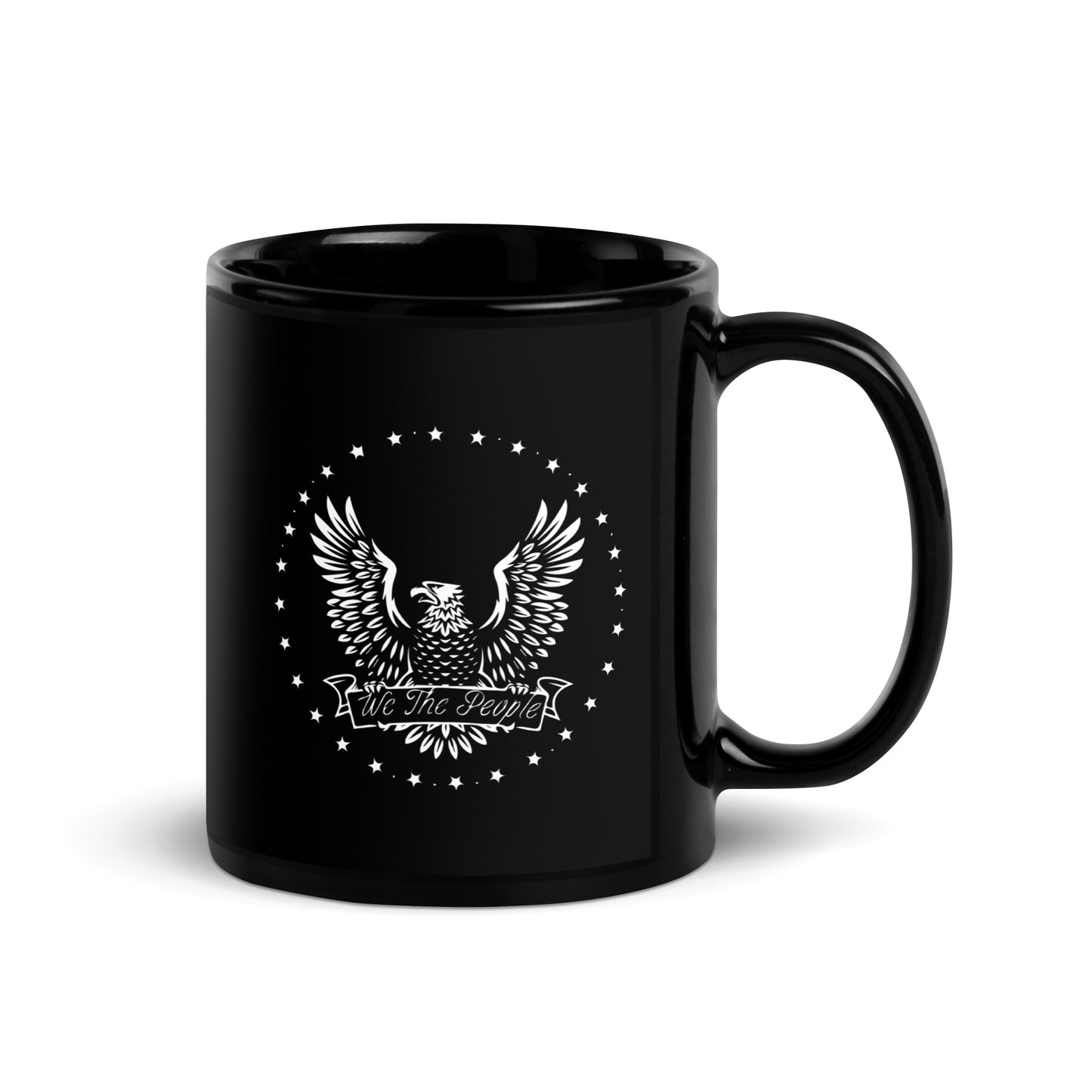 We The People - Black Glossy Mug
