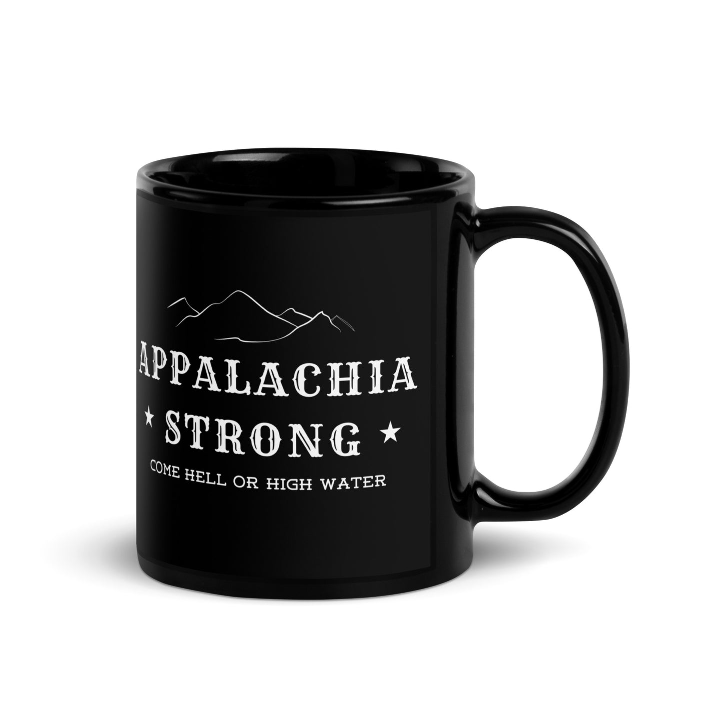 Appalachia Strong - Black Glossy Mug