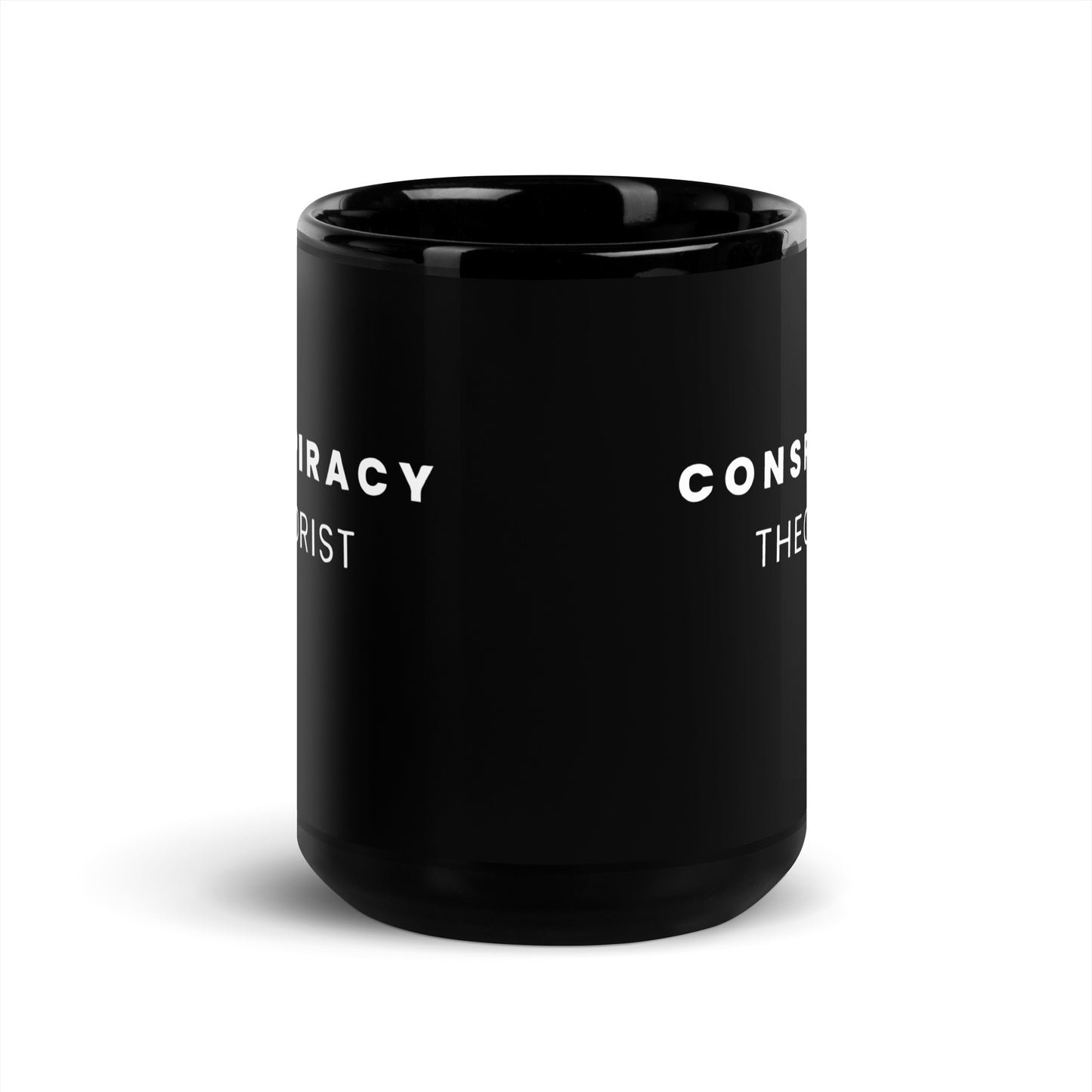 Conspiracy Theorist - Black Glossy Mug