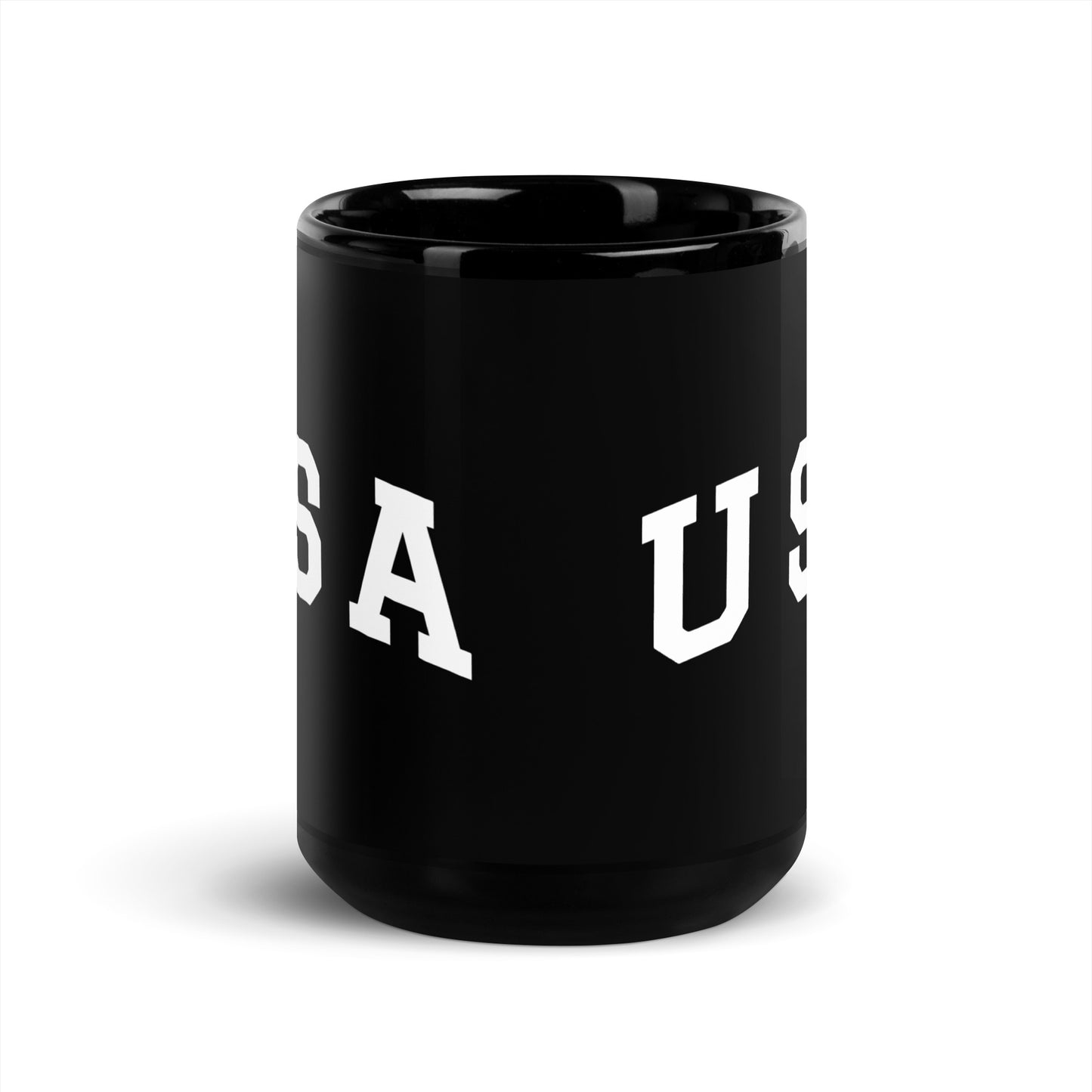 USA - Black Glossy Mug