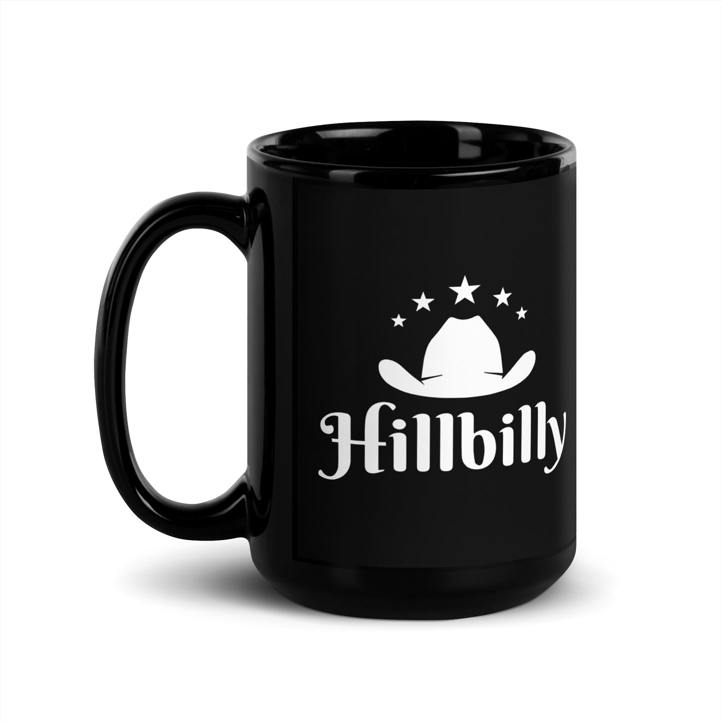 Hillbilly - Black Glossy Mug