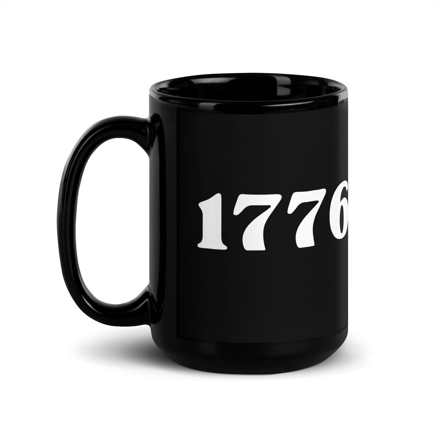 1776 - Black Glossy Mug