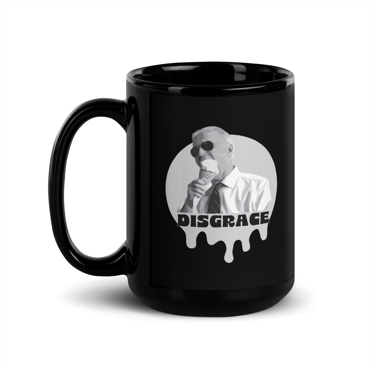 Biden Disgrace - Black Glossy Mug