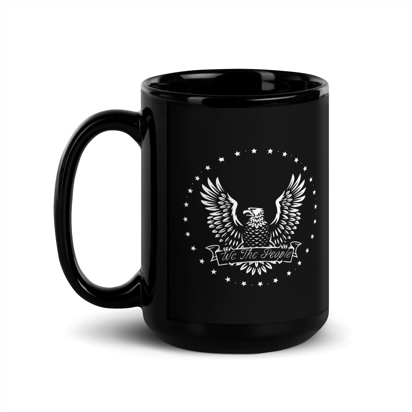 We The People - Black Glossy Mug