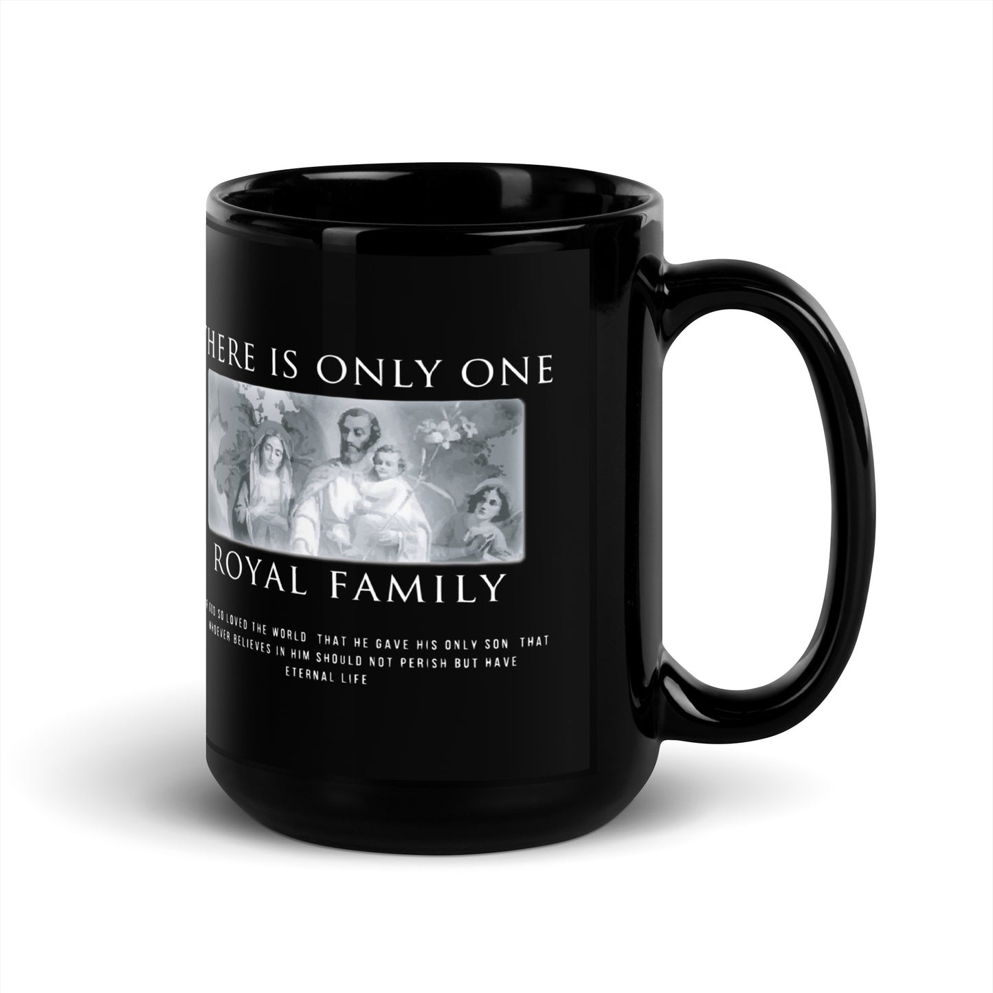 There is Only One Royal Family - Black Glossy Mug