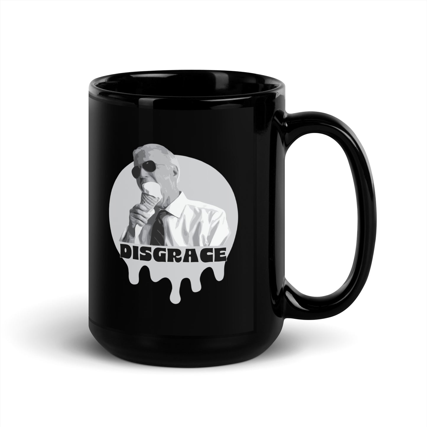 Biden Disgrace - Black Glossy Mug