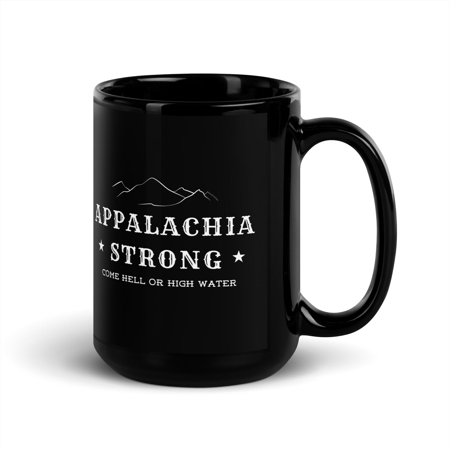 Appalachia Strong - Black Glossy Mug