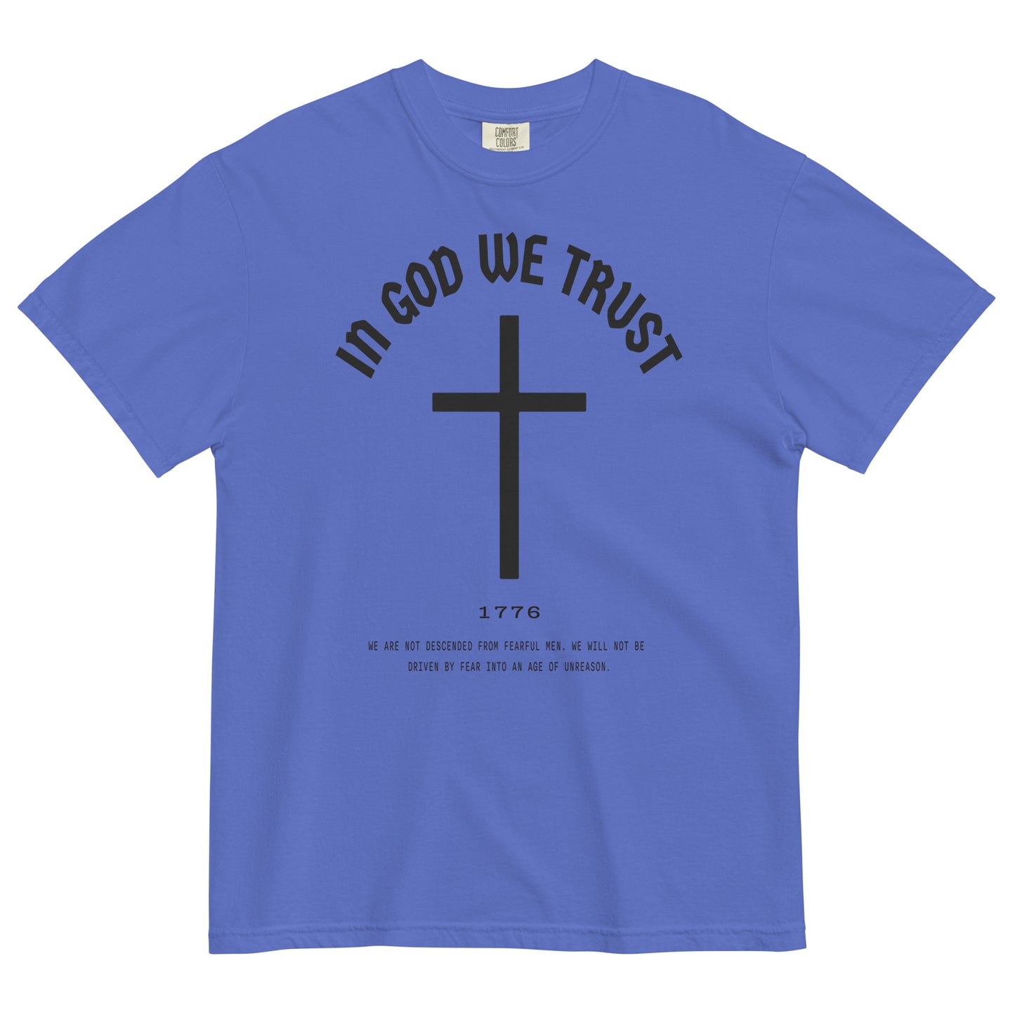 In God We Trust Lady Liberty - Unisex Garment-Dyed Heavyweight Tee