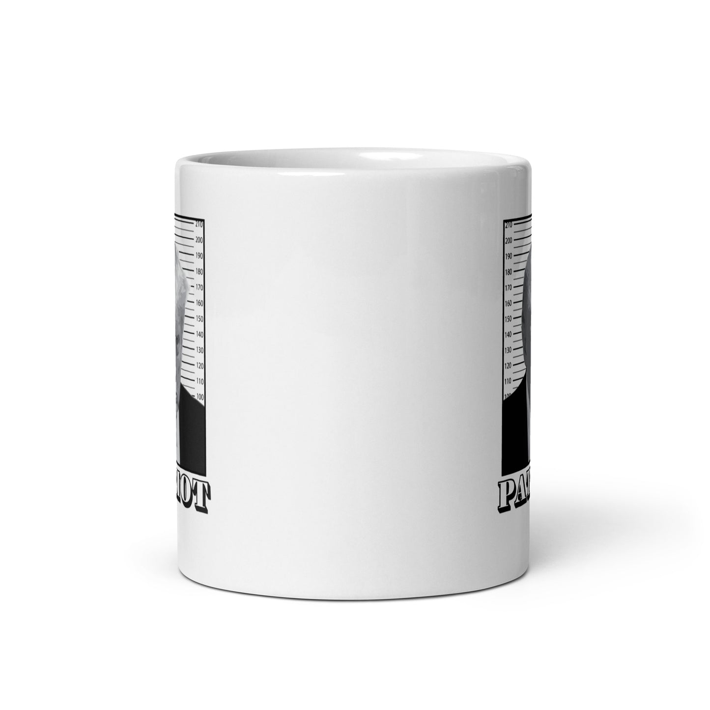 Trump Mugshot Patriot - White Glossy Mug