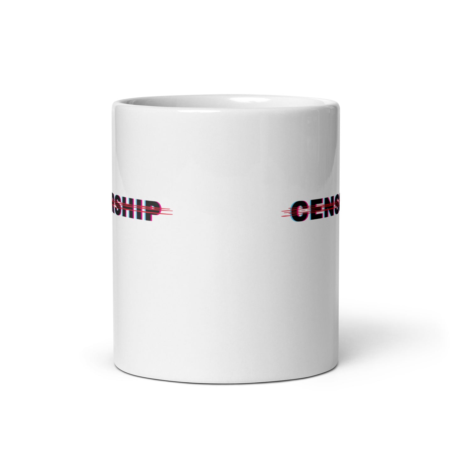 Anti Censorship - White Glossy Mug