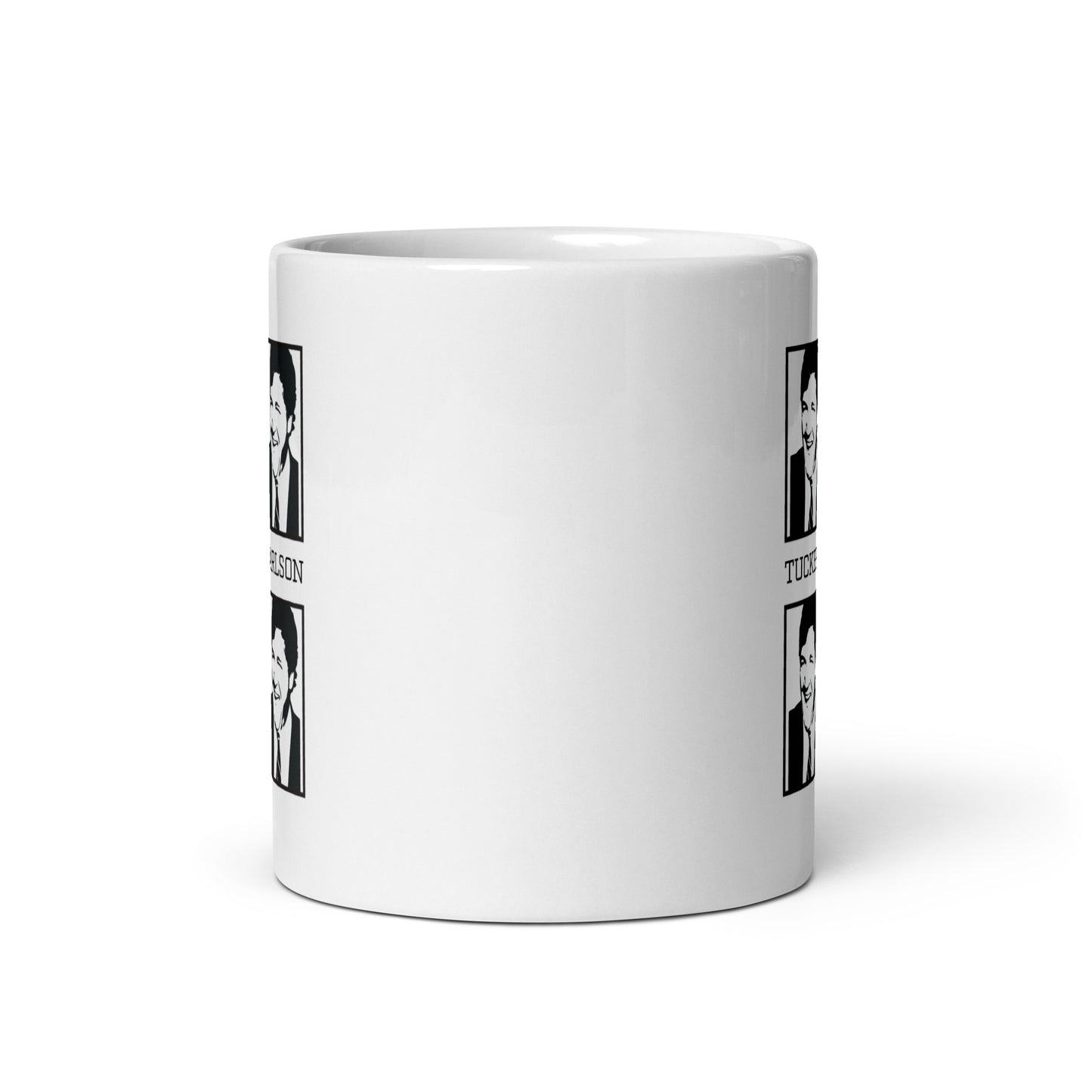 Tucker Carlson Warhol Style - White Glossy Mug