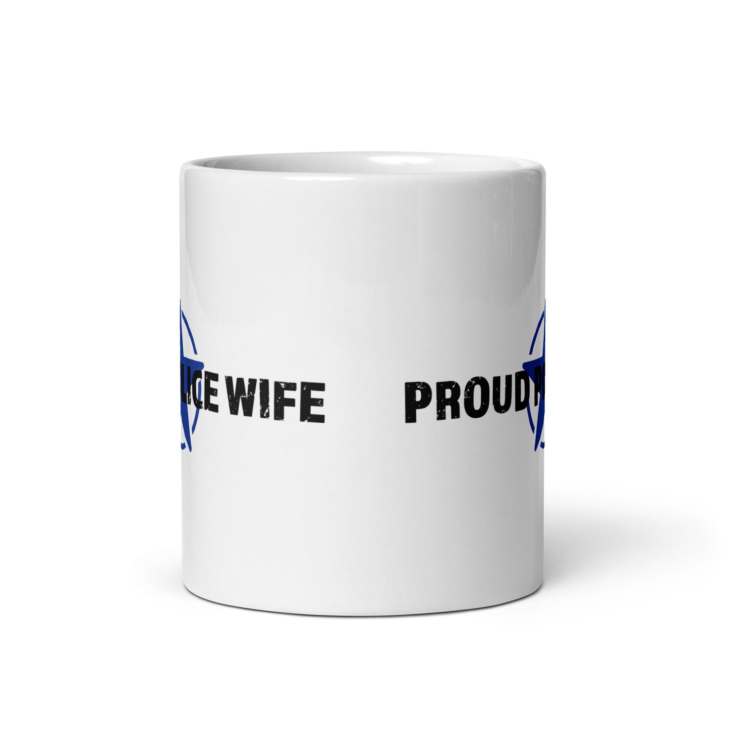 Proud Police Wife - White Glossy Mug