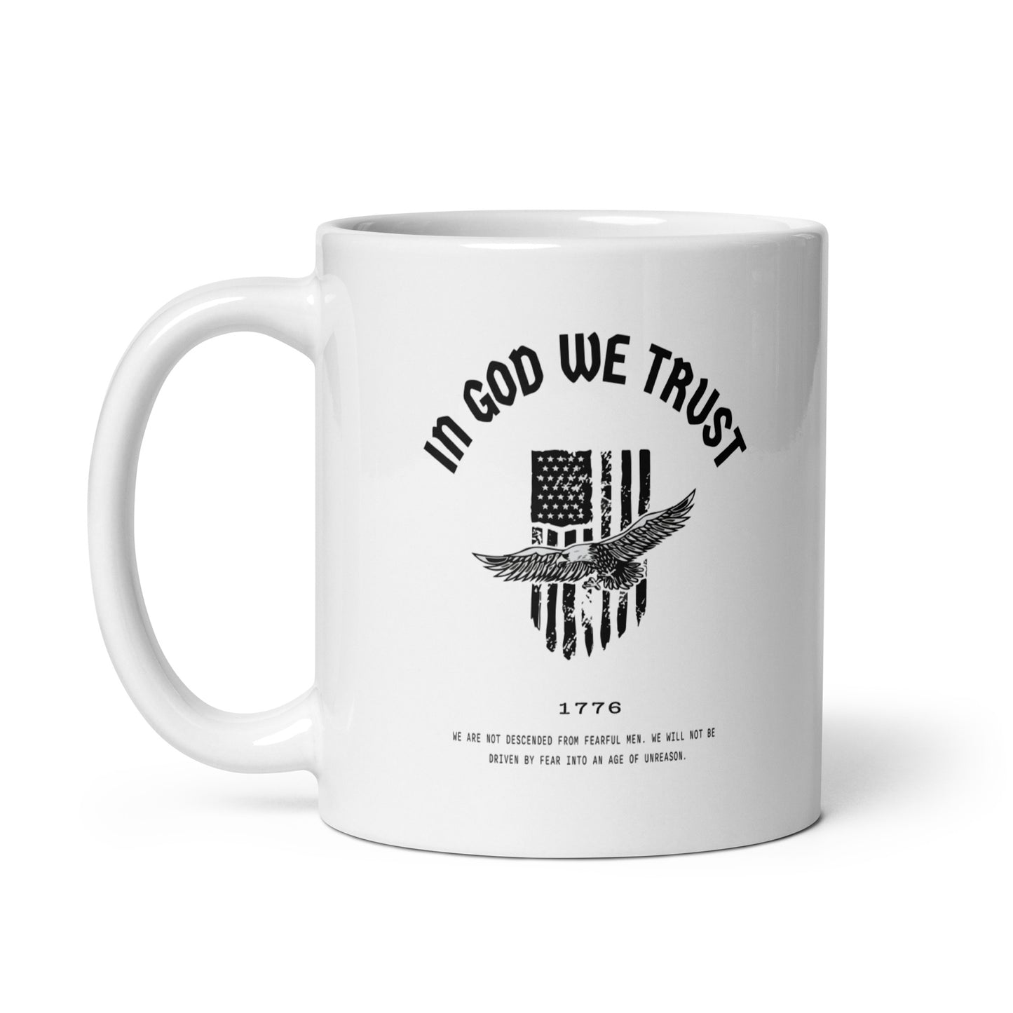 In God We Trust Eagle - White Glossy Mug