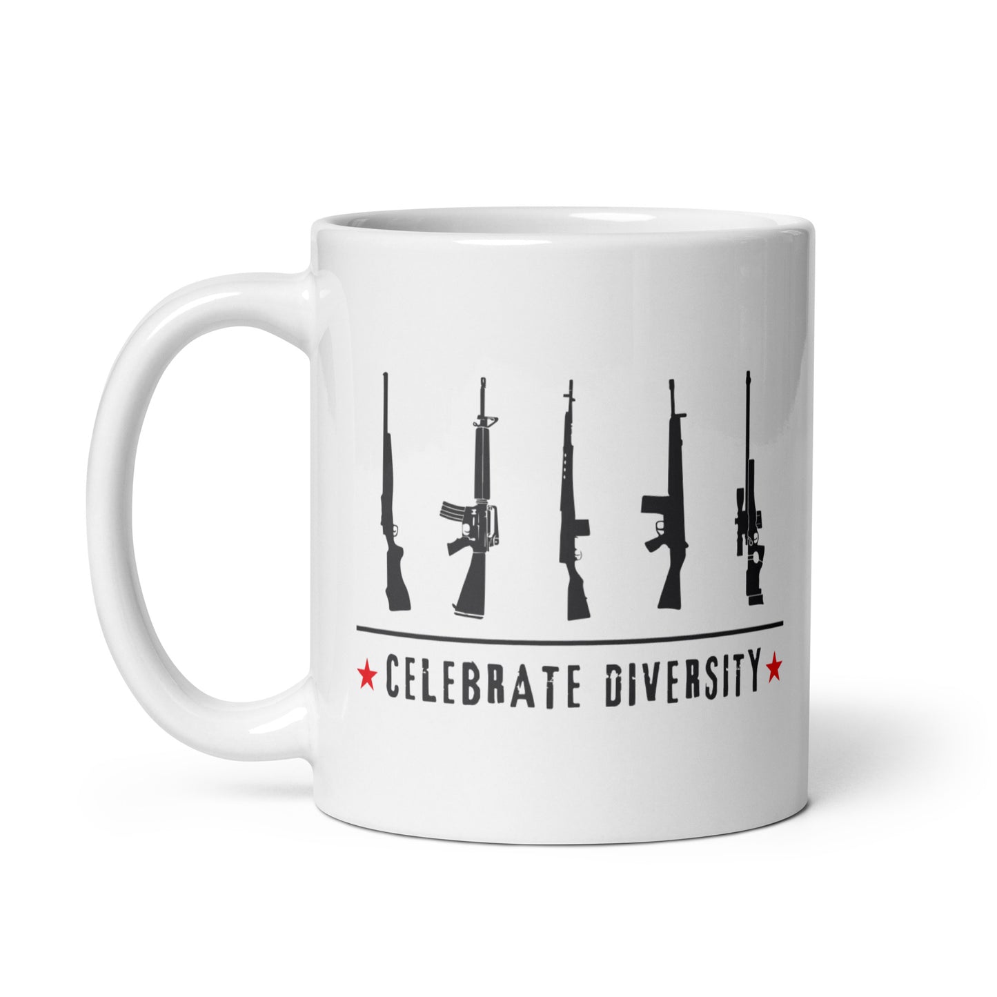 Celebrate Diversity - White Glossy Mug