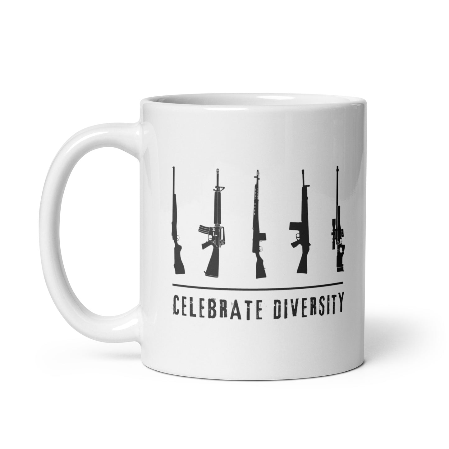 Celebrate Diversity - White Glossy Mug