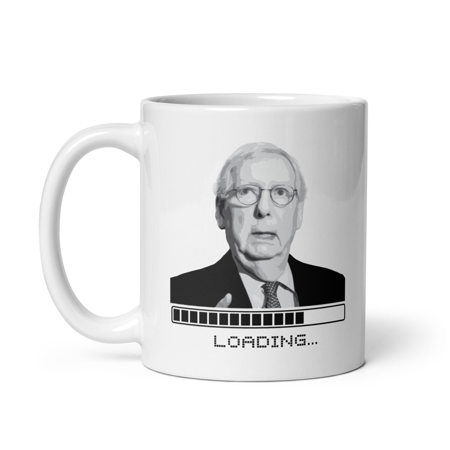 Mitch McConnell Loading - White Glossy Mug