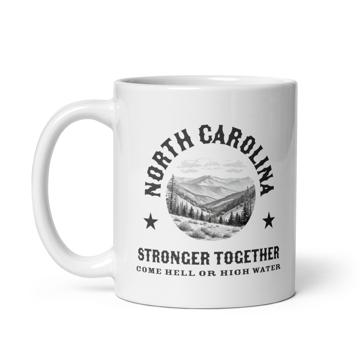 North Carolina Strong - White Glossy Mug