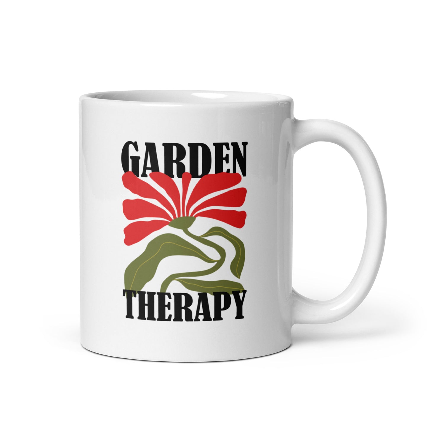 Garden Therapy - White Glossy Mug