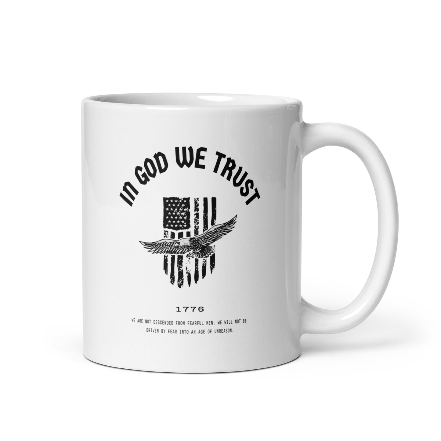 In God We Trust Eagle - White Glossy Mug