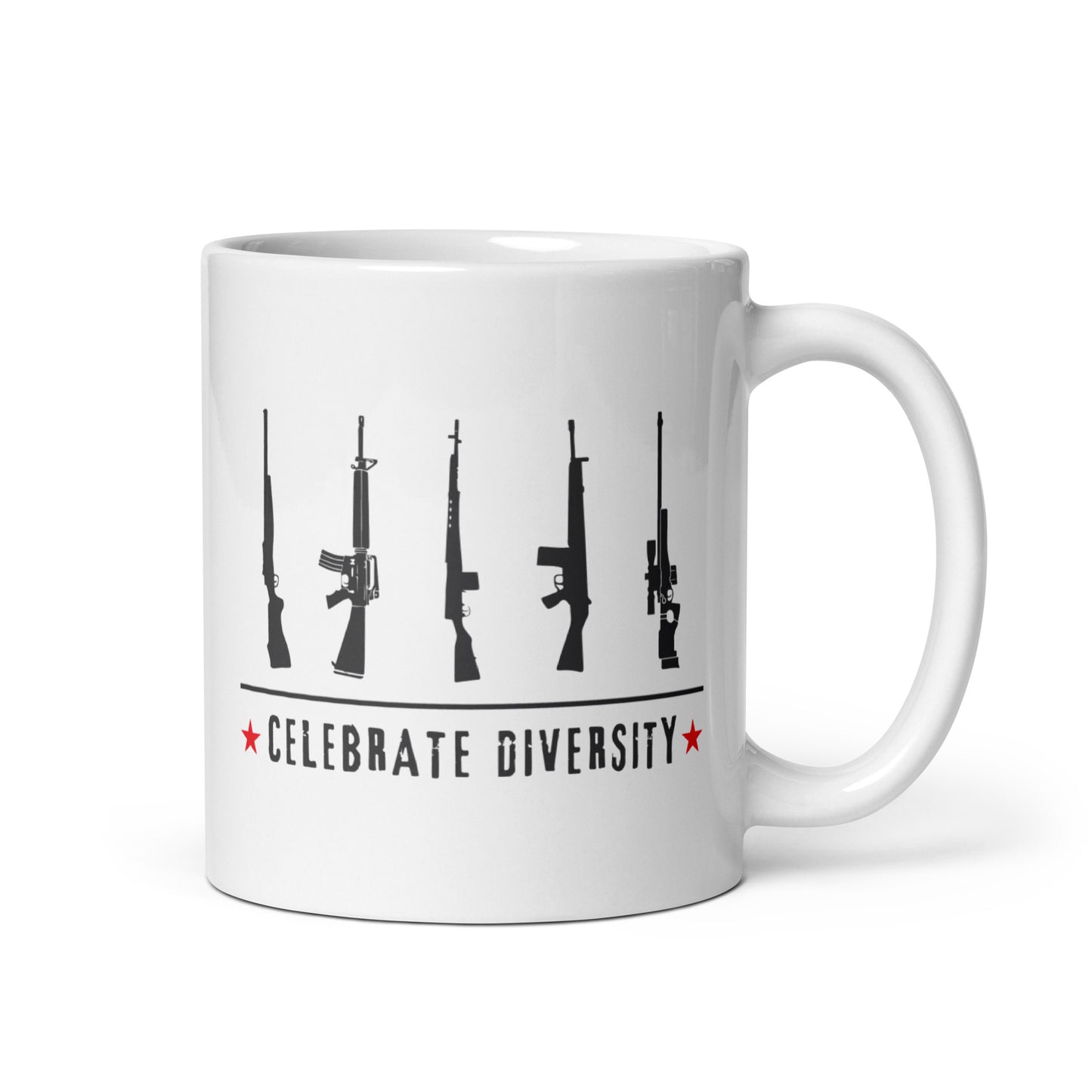 Celebrate Diversity - White Glossy Mug
