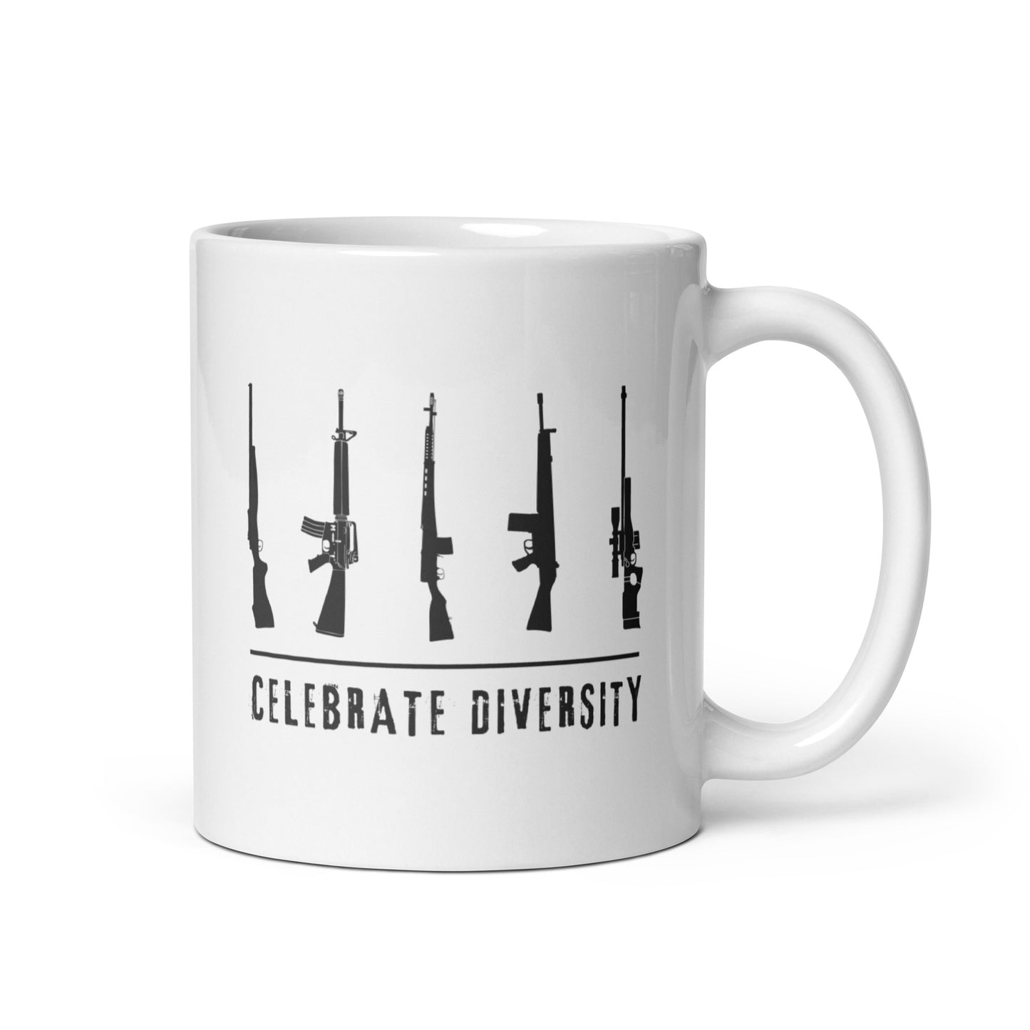 Celebrate Diversity - White Glossy Mug