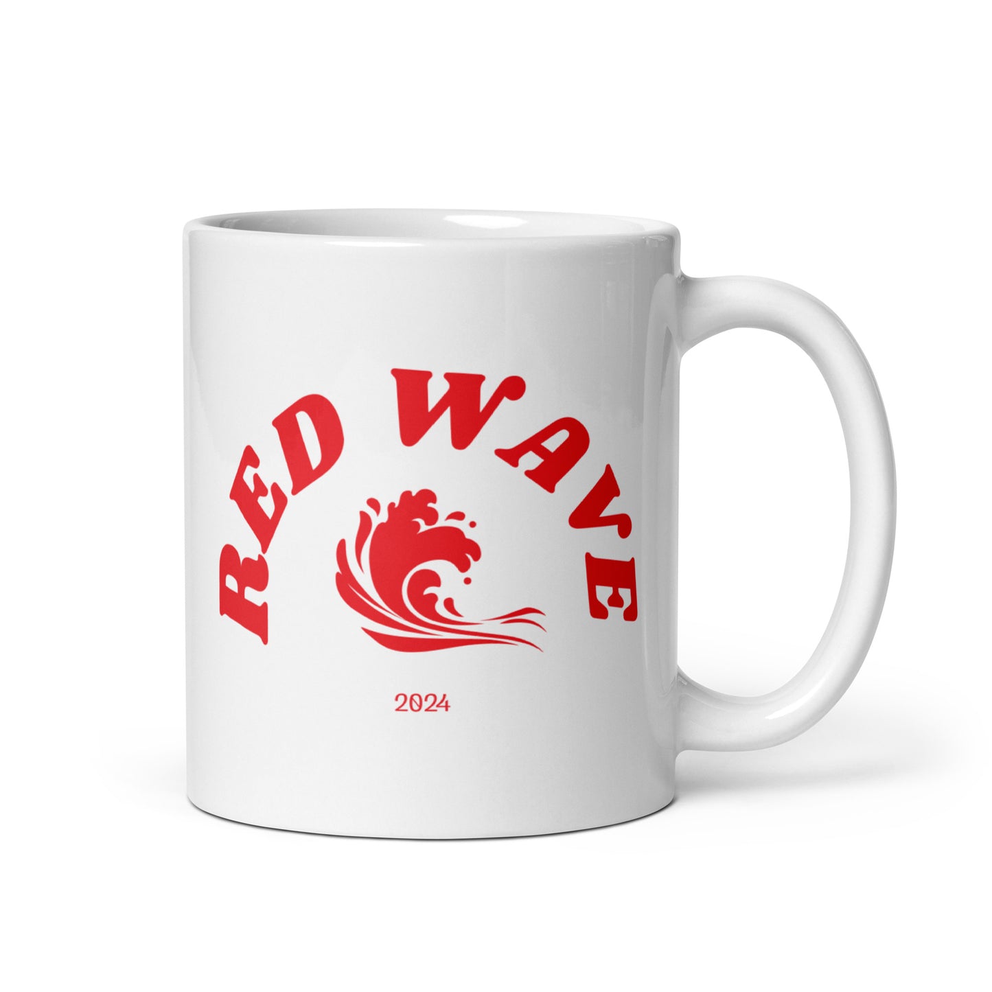 Red Wave 2024 - White Glossy Mug
