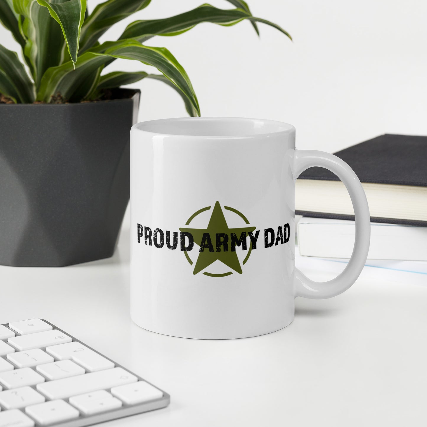 Proud Army Dad - White Glossy Mug