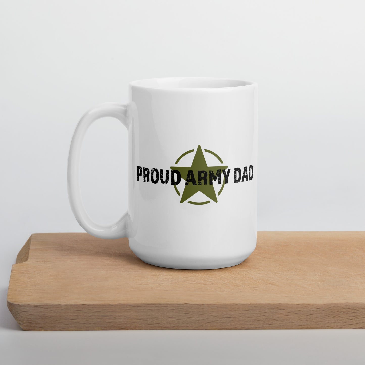 Proud Army Dad - White Glossy Mug