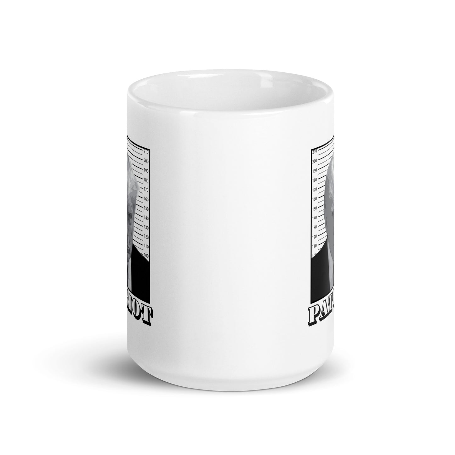 Trump Mugshot Patriot - White Glossy Mug