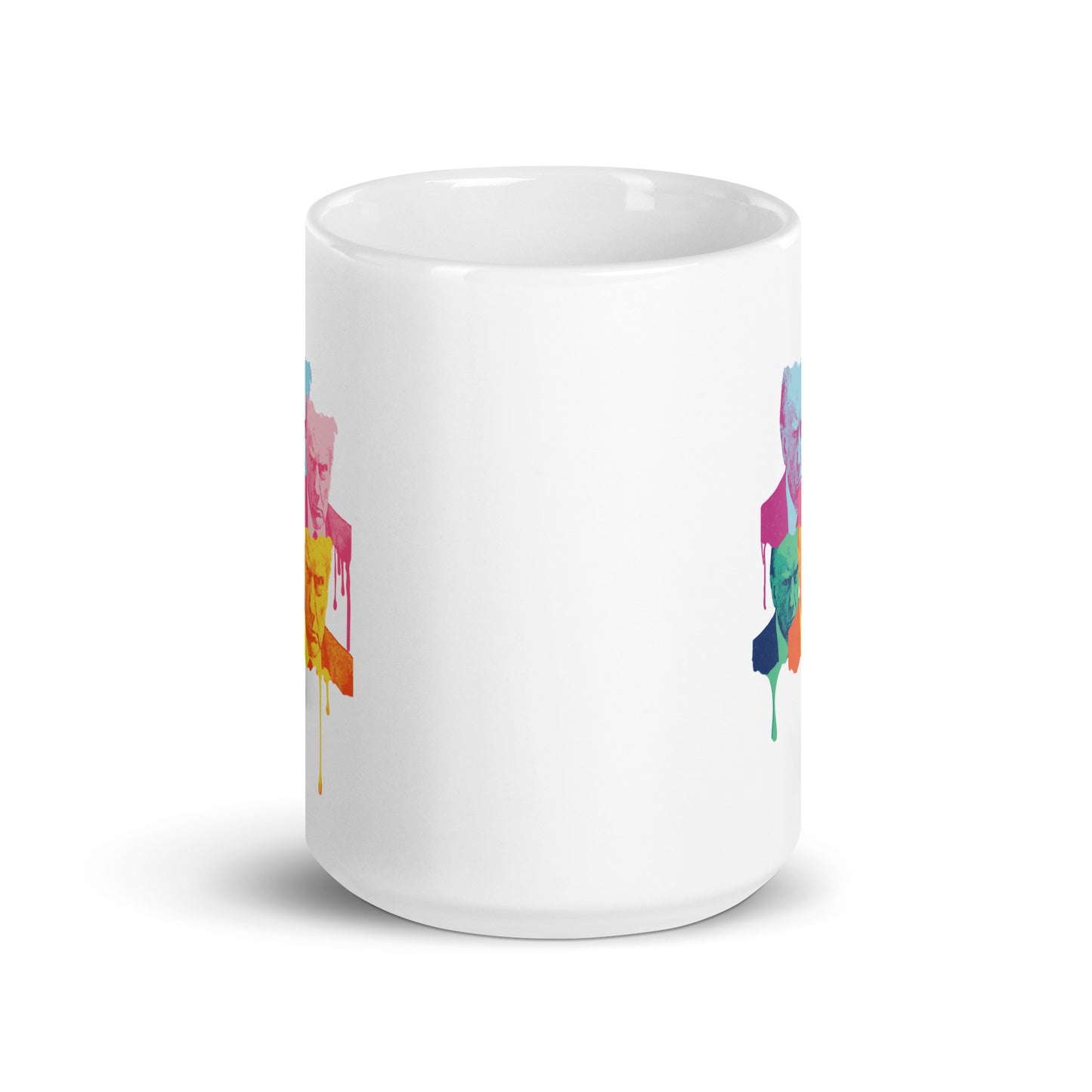 Trump Mugshot Drip - White Glossy Mug