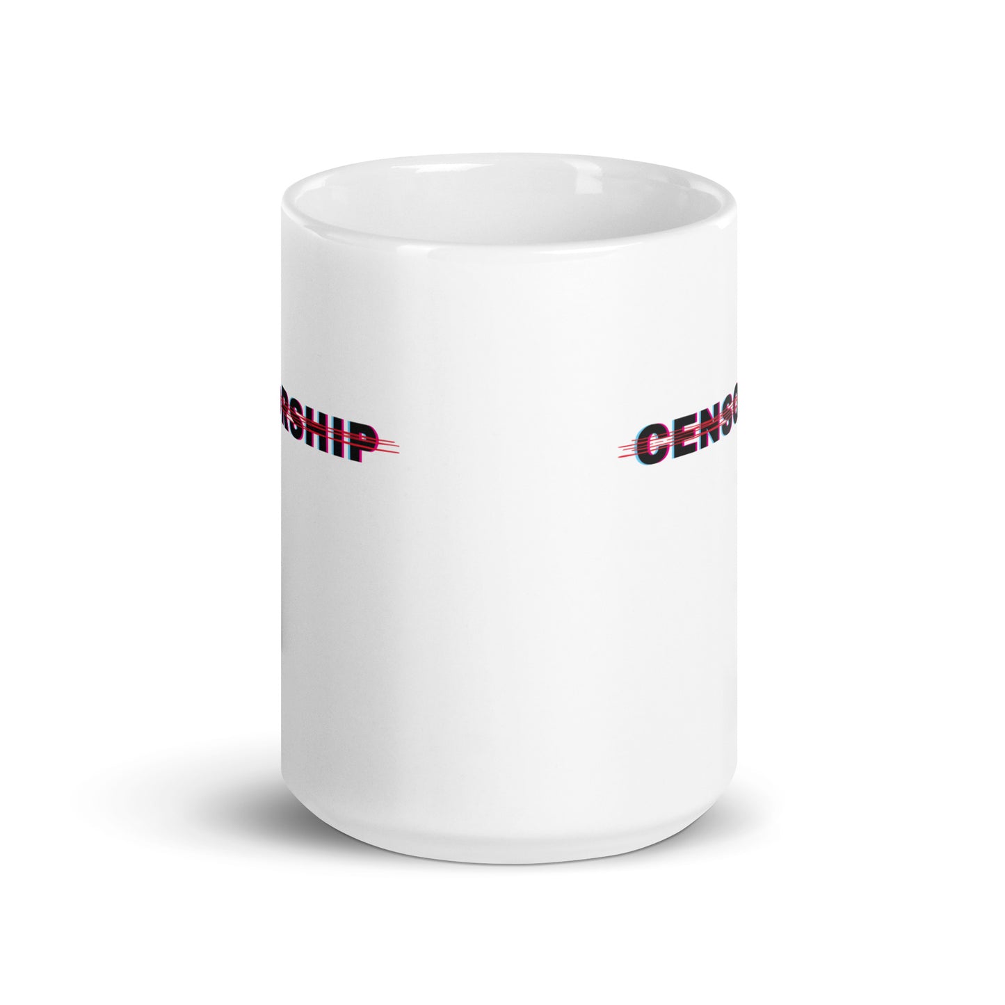 Anti Censorship - White Glossy Mug