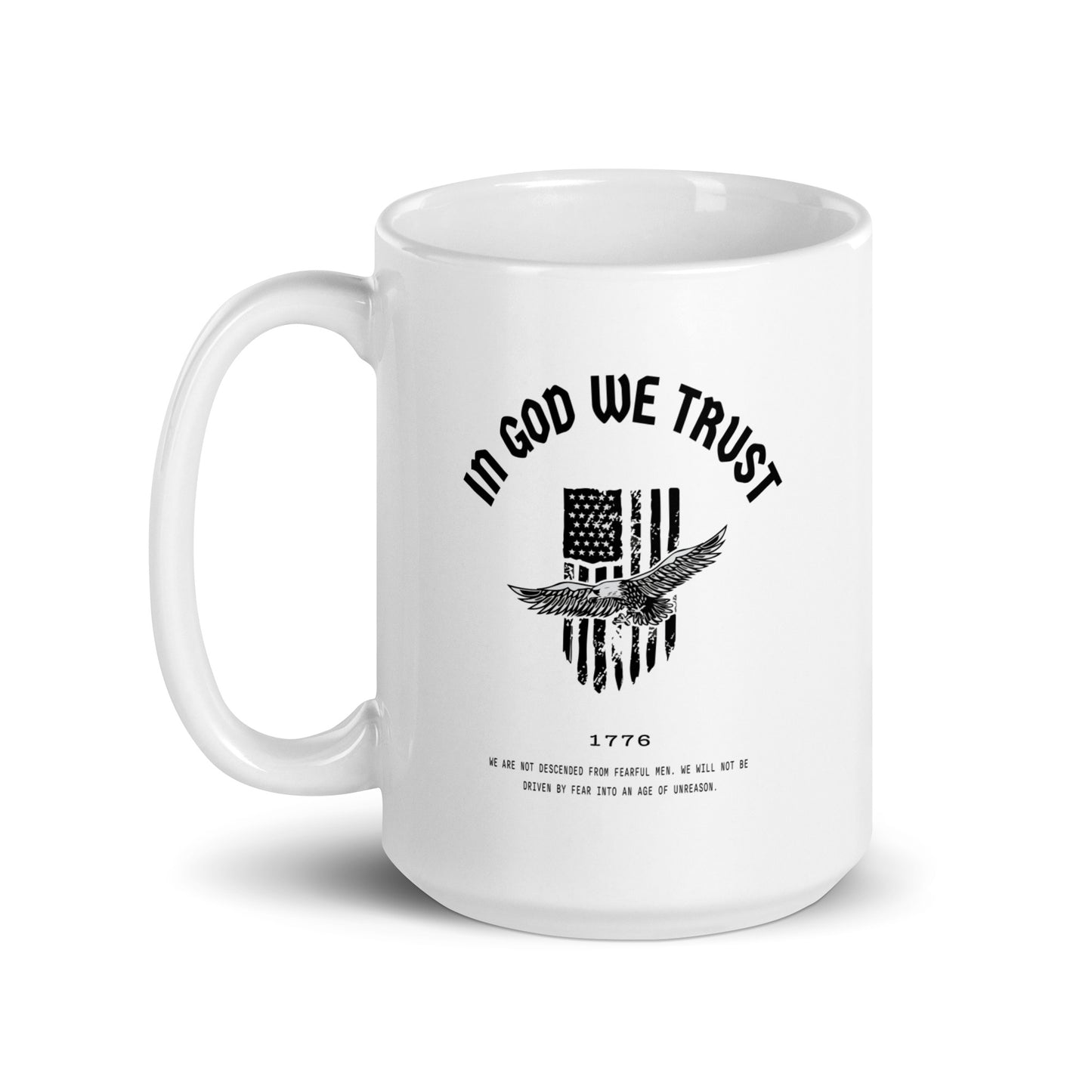 In God We Trust Eagle - White Glossy Mug