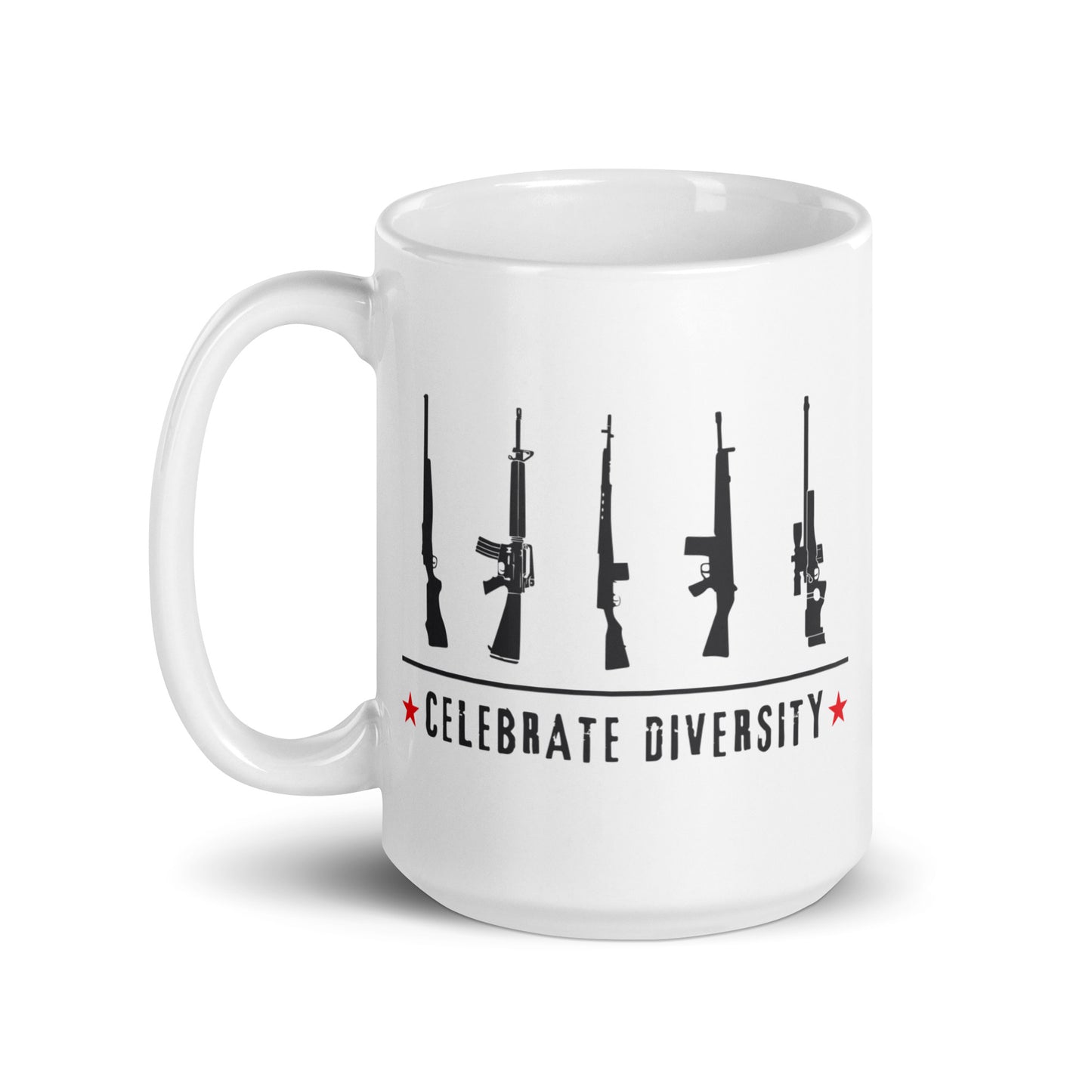 Celebrate Diversity - White Glossy Mug