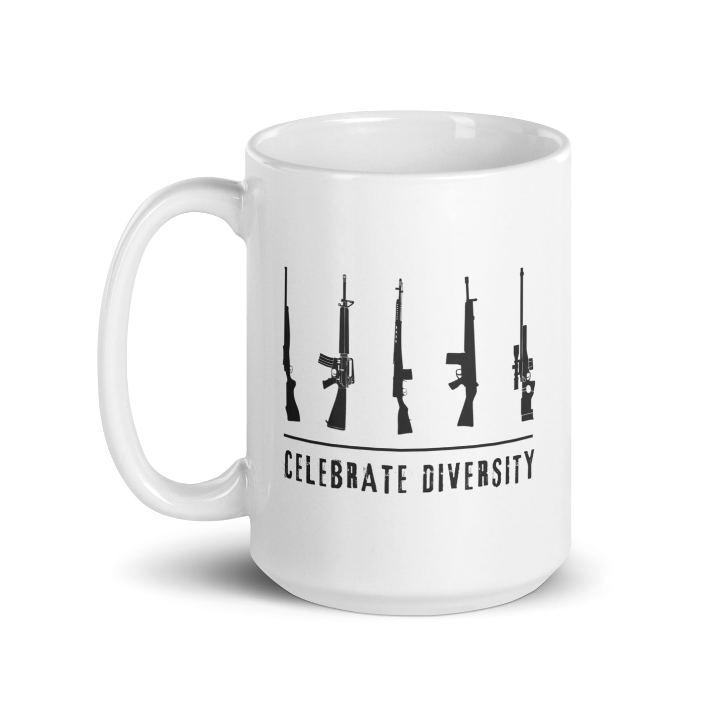 Celebrate Diversity - White Glossy Mug
