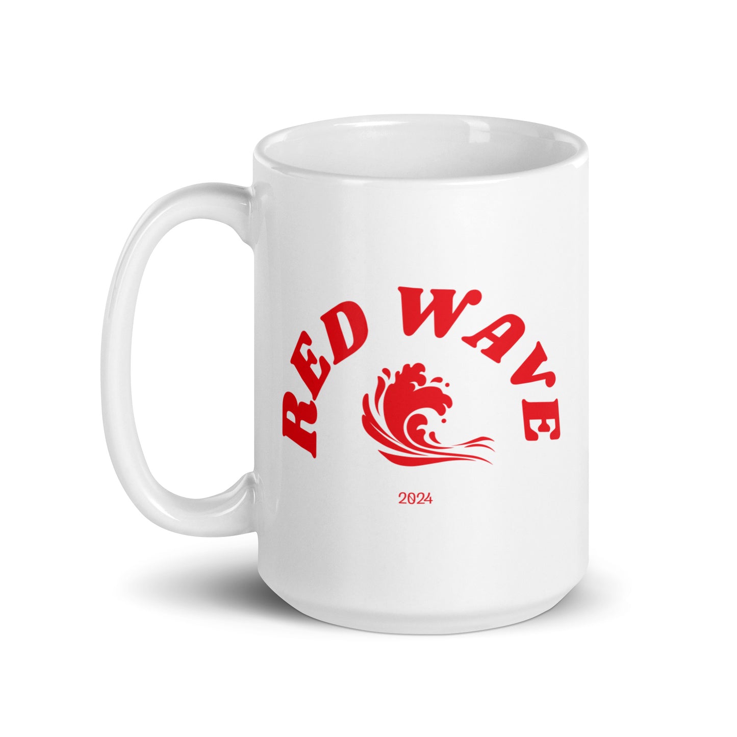 Red Wave 2024 - White Glossy Mug