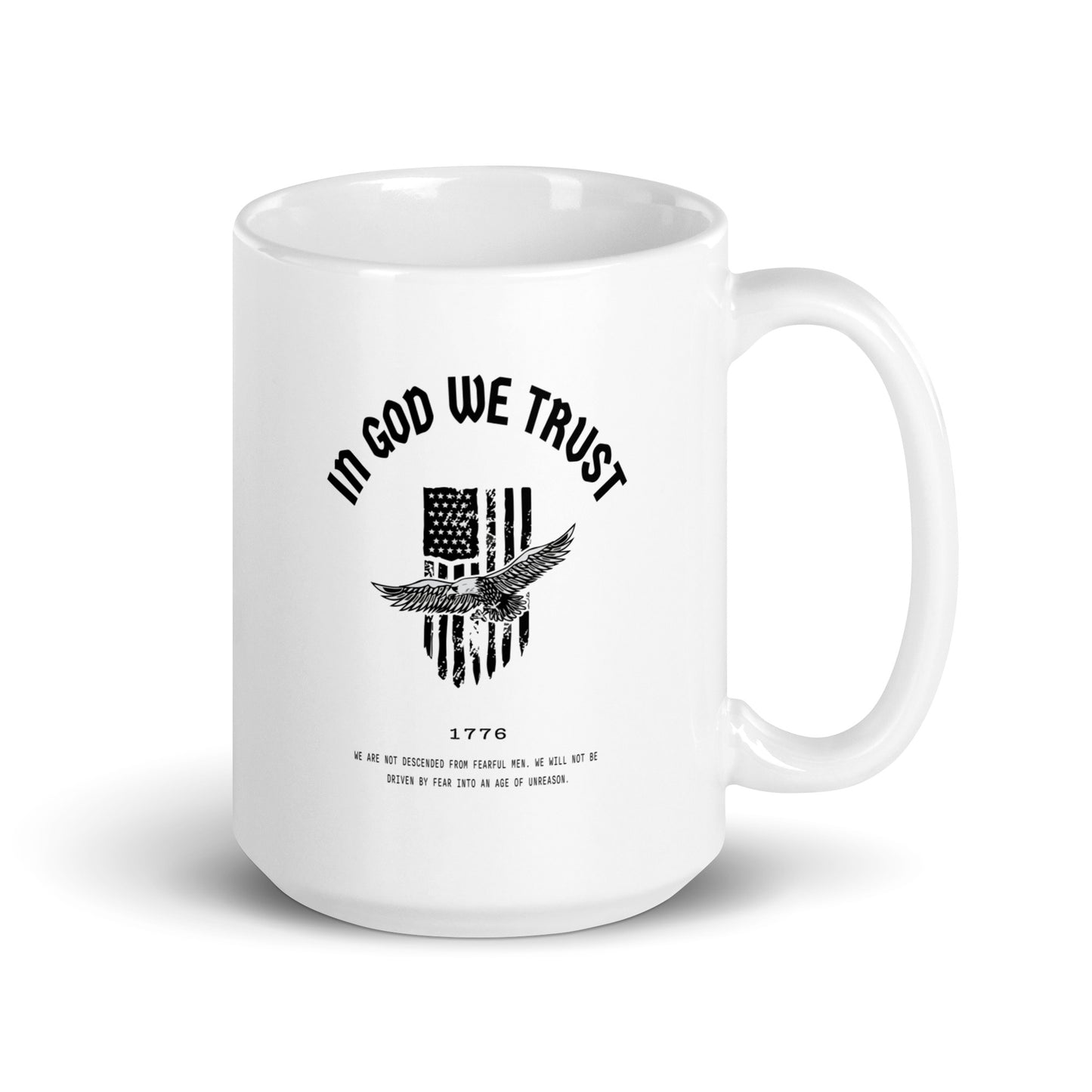 In God We Trust Eagle - White Glossy Mug