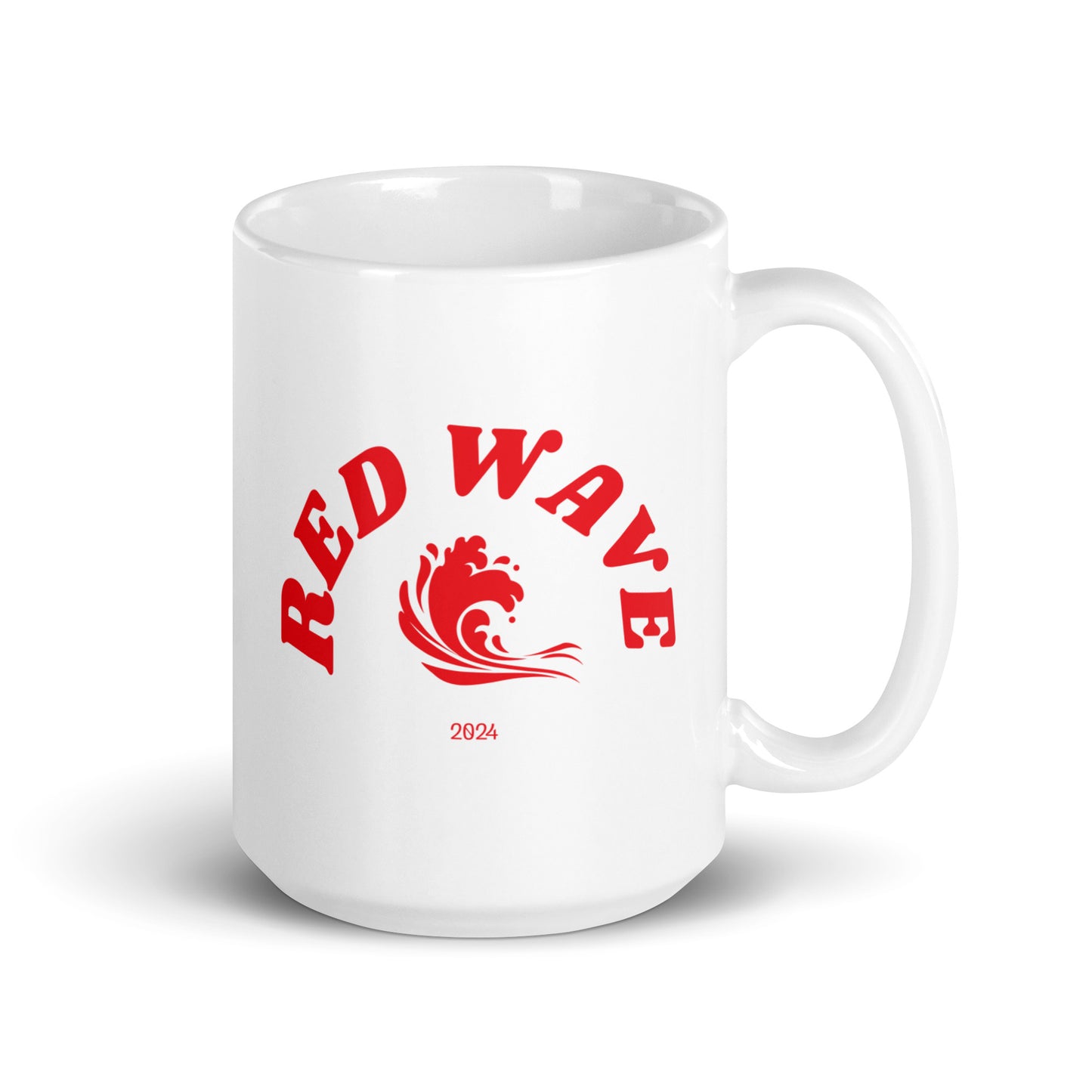 Red Wave 2024 - White Glossy Mug
