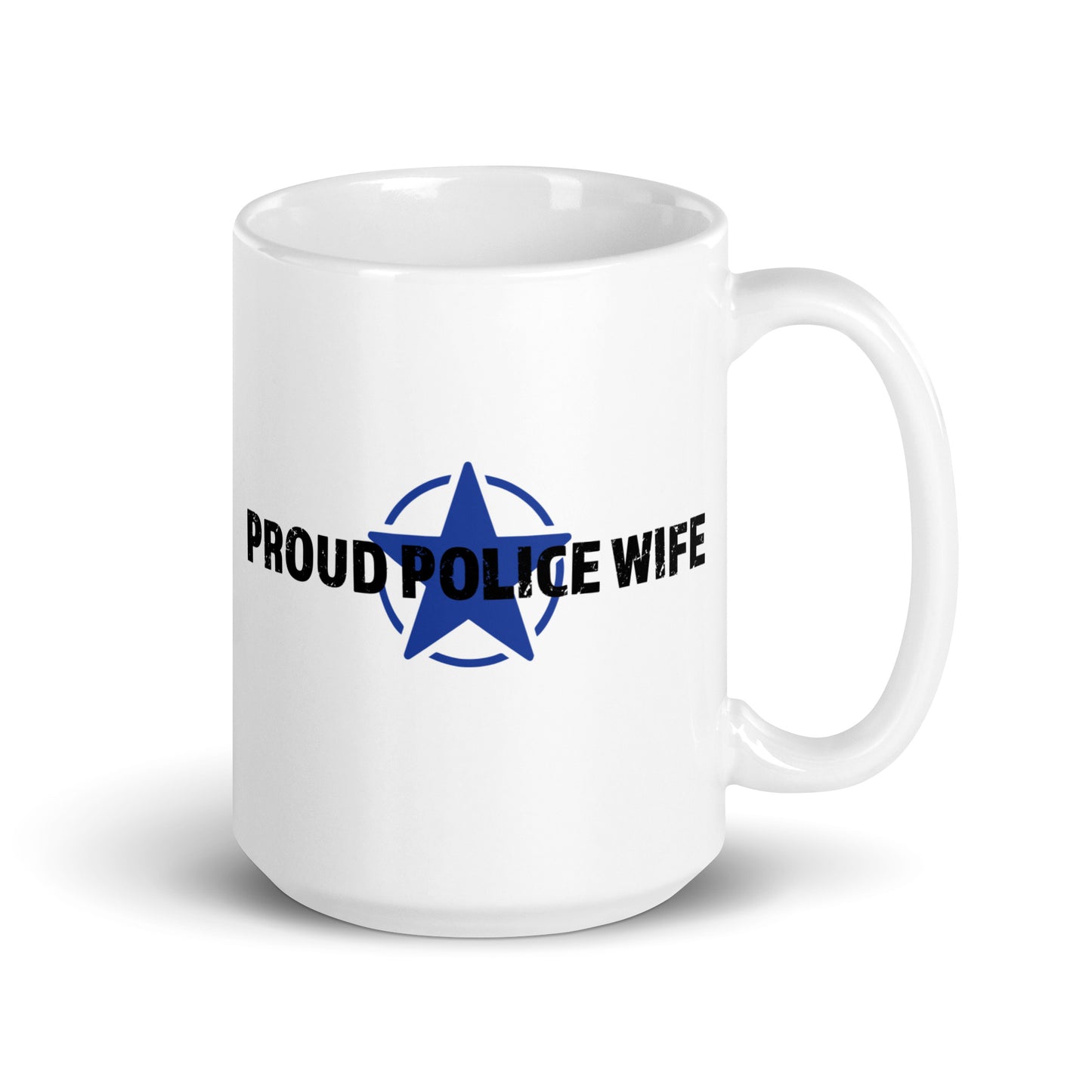 Proud Police Wife - White Glossy Mug