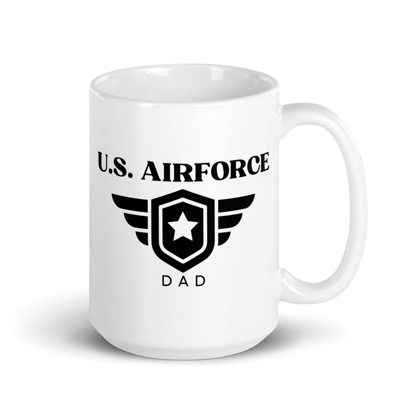 U.S. Arirforce Dad - White Glossy Mug