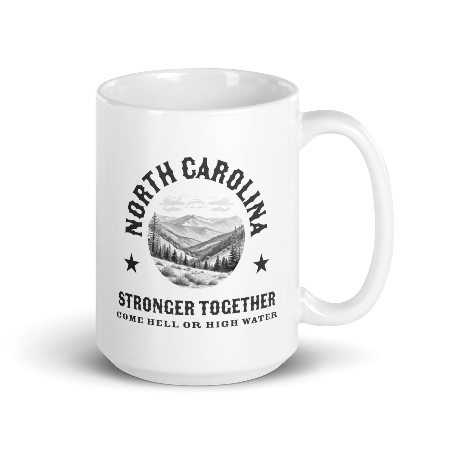 North Carolina Strong - White Glossy Mug