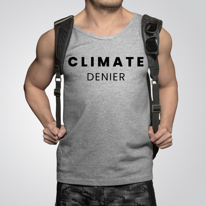 Climate Denier - Unisex Jersey Tank Top