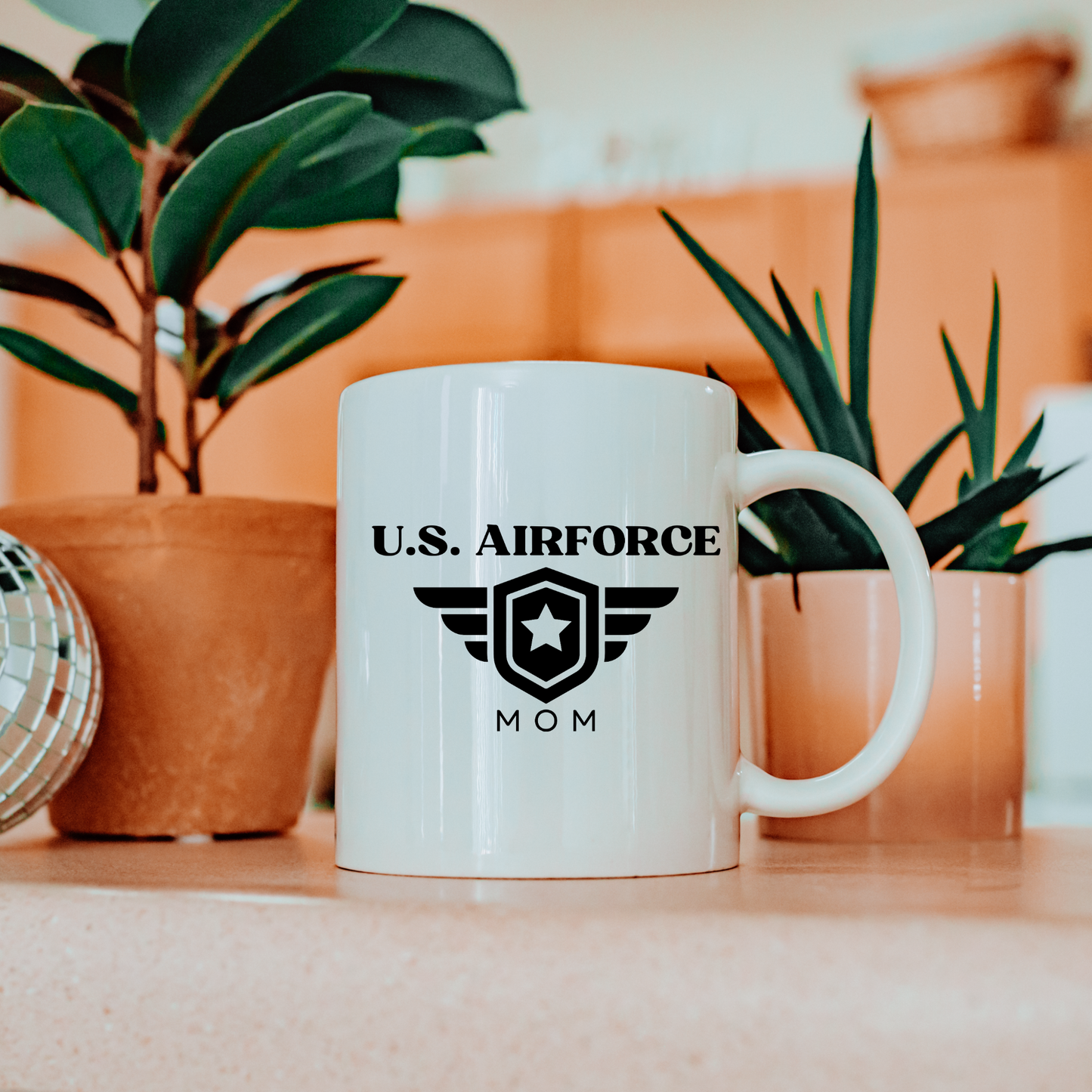 U.S. Airforce Mom - White Glossy Mug