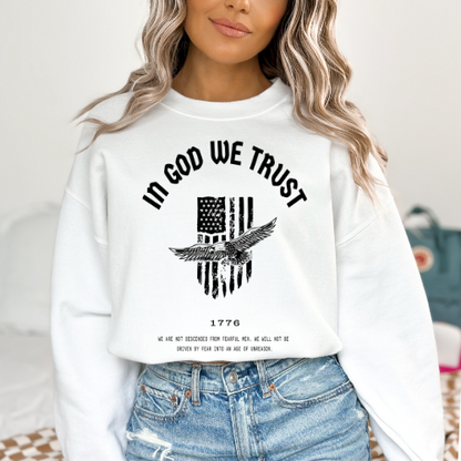 In God We Trust Patriot Eagle - Unisex Crewneck Sweatshirt