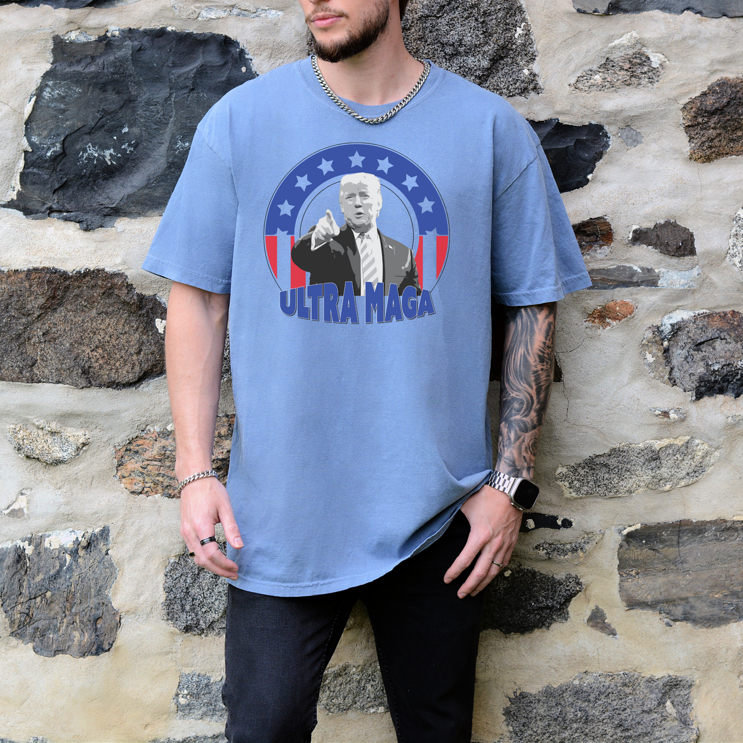 Ultra MAGA - Unisex Garment-Dyed Heavyweight Tee