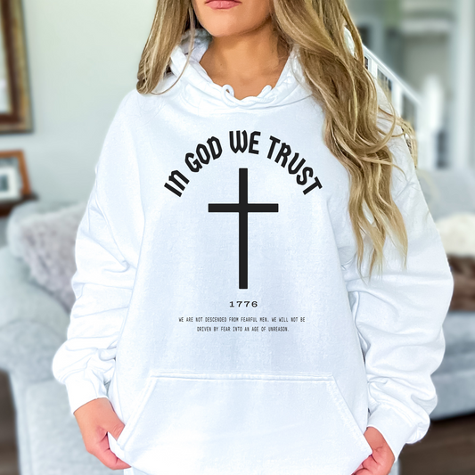 In God We Trust  Cross - Unisex Hoodie